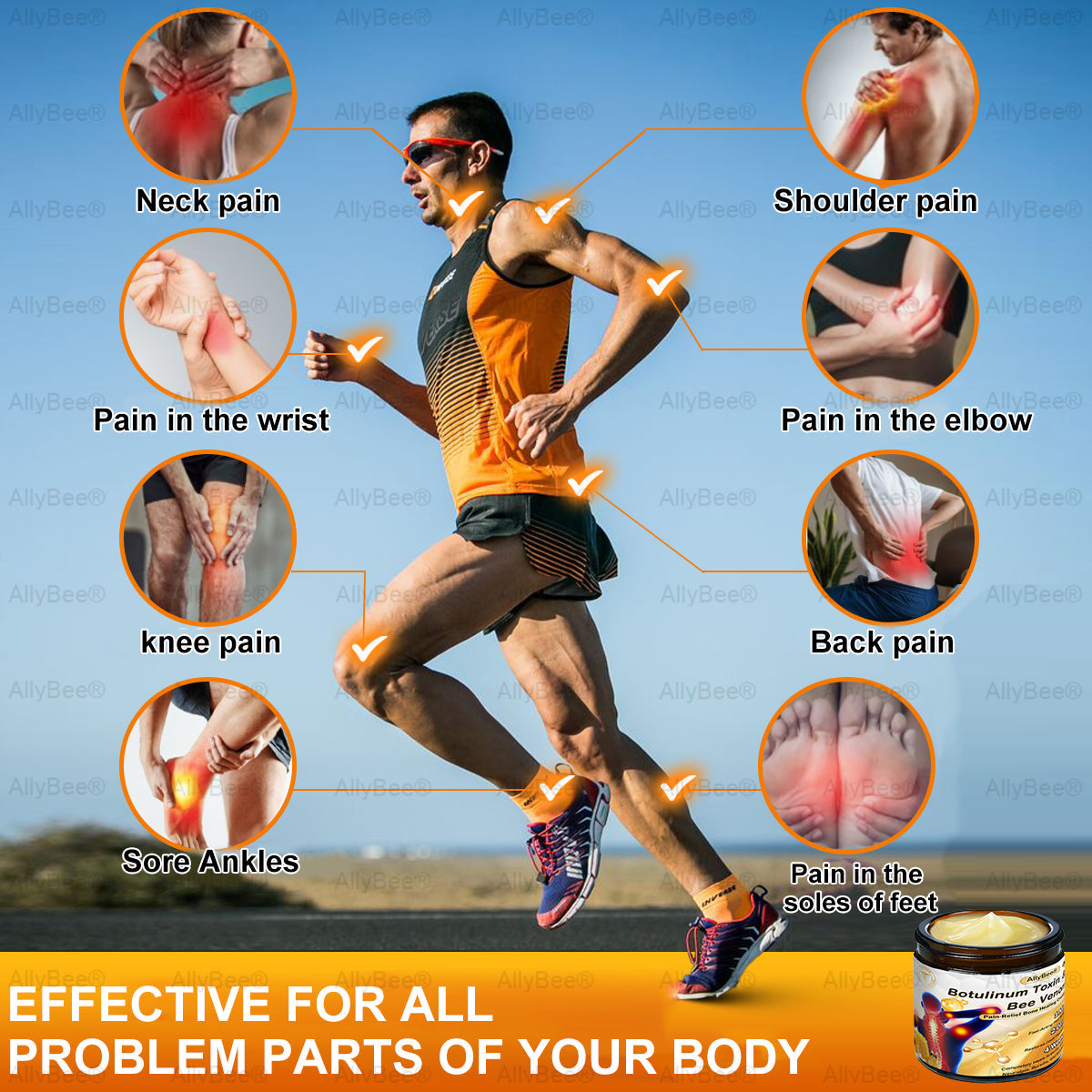 AllyBee™ Botulinum Toxin & Bee Venom Pain-Relief Bone Healing Cream