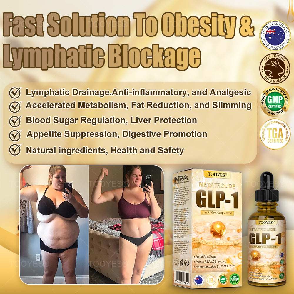 TOOYES® GLP-1 Slimming & Health Boost Drops Food-grade fat burner Developed by The Obesity Society)