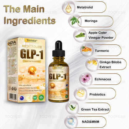 TOOYES® GLP-1 Slimming & Health Boost Drops Food-grade fat burner Developed by The Obesity Society)